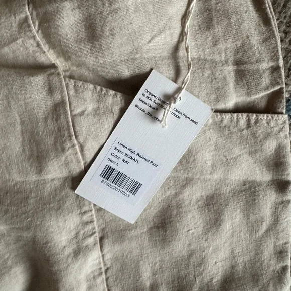NWT Linen High Waisted Pants